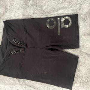Alo Yoga Black Biker Shorts